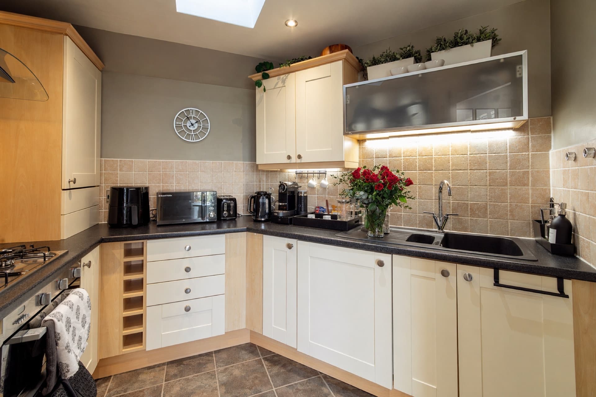 Modern kitchen with full appliances
